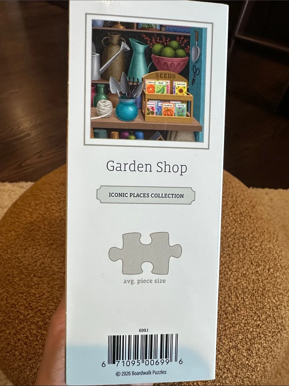 Boardwalk Garden Shop 500-Piece Puzzle - Colorful Floral Design